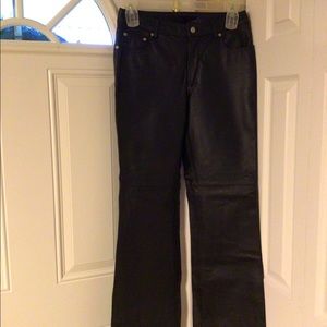 Black Leather pants size 8 women’s